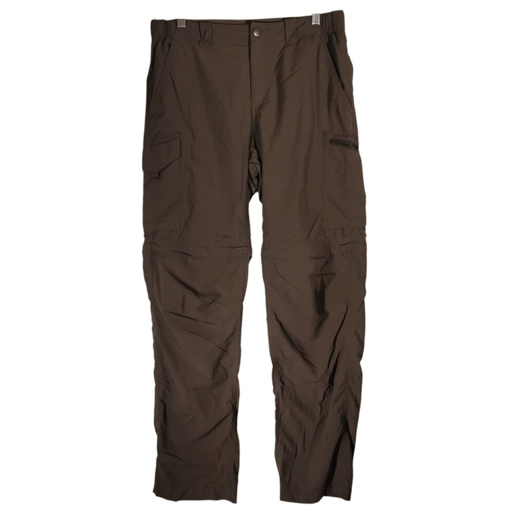 Columbia cargo convertible pants mens 32x32 olive green shorts omni-shade camp